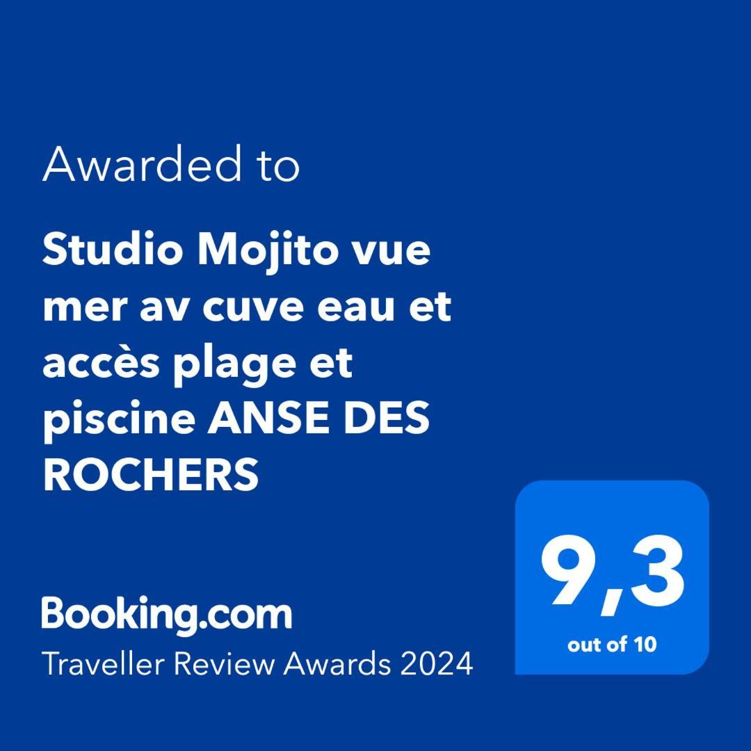 Studio Mojito Vue Mer,Piscine Avec Cuve Eau Et Acces Plage Et Piscine Anse Des Rochers Saint-Francois  Dış mekan fotoğraf